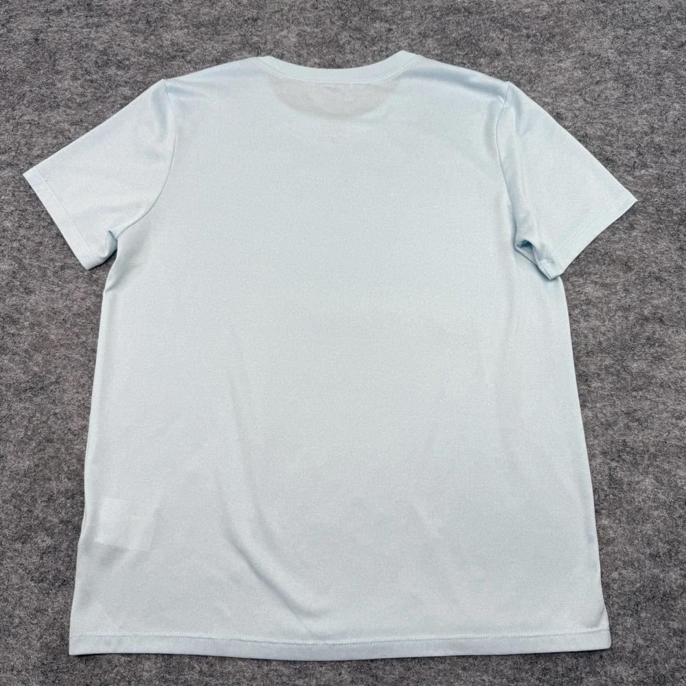 Nike Dri Fit Legend Training T-shirt women's small pastel blue white logo DX0687
